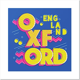 Retro 90s Oxford, England Posters and Art